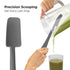 Kitchen Mama Silicone Jar & Can Spatula Set: Heat-Resistant, Dishwasher Safe, Ergonomic Grip, Perfect for Mixing, Scraping, Scooping, and Spreadin...