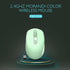 ONE-UP Wireless Mouse, 2.4G + Bluetooth, Rechargeable Battery, Silent, Portable, Smooth, USB Nano Receiver, for Laptop, Chromebook, PC, Mac, Windo...