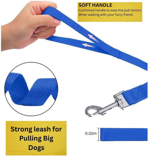 Dog Training Leash 50ft, 30ft, 20ft, and 15ft Long Leads, for Dog Training | Extra Long Line Dog Leash with Handle Great for Puppies & Dogs Traini...
