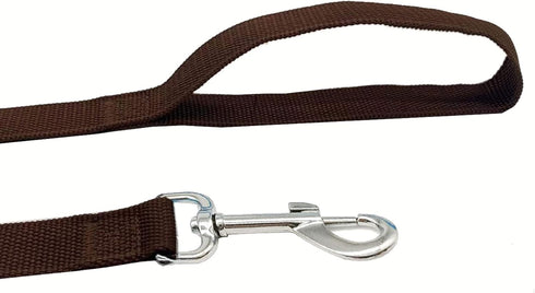4FT/5FT/6FT Strong Dog Leash, Nylon Dog Leashes for Small Medium Large Dogs (Brown, 1 in x 10 ft)...