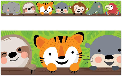 CTP Jungle Friends EZ Border, Bulletin Board Border Top Classroom Decorating Accents (Creative Teaching Press 10983)...