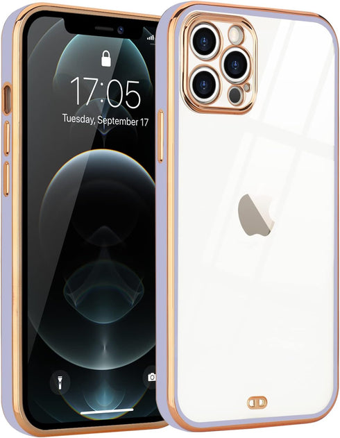 Case Compatible with iPhone 12 Pro Case Crystal Clear Transparent Design Back Bumper Shockproof Slim Fit Soft TPU Silicone Protective Phone Case C...