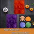 2 Pack Halloween Silicone Cake Molds Skull Pumpkin Ghost Bat Silicone Mold for Aromatherapy Candles Chocolate Candy Gummy Crayon Soap Cake Cupcake...