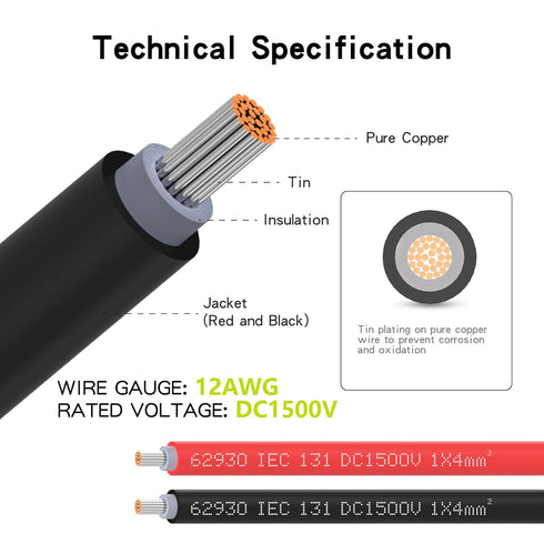3-in-1 (XT60, DC7909, Anderson) Adapter Extension Cable, 10FT 12AWG Compatible with Anderson DC 8mm Adapter XT60 Connector for Outdoor Portable So...