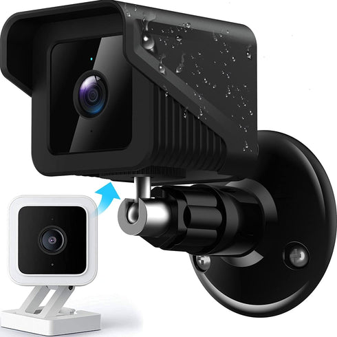 Gcioii Mount for All-New Wyze Cam V3,Weatherproof Protective Silicone Skin Cover and 360 Degree Adjustable Wall Mount Accessories for WYZE Cam V3 ...