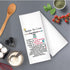Recipe for Love Ingredients Kitchen Towel, Funny Dish Towel Gift for Women Sisters Friends Mom Aunty Hostess Grandma, Sweet Housewarming New Home ...