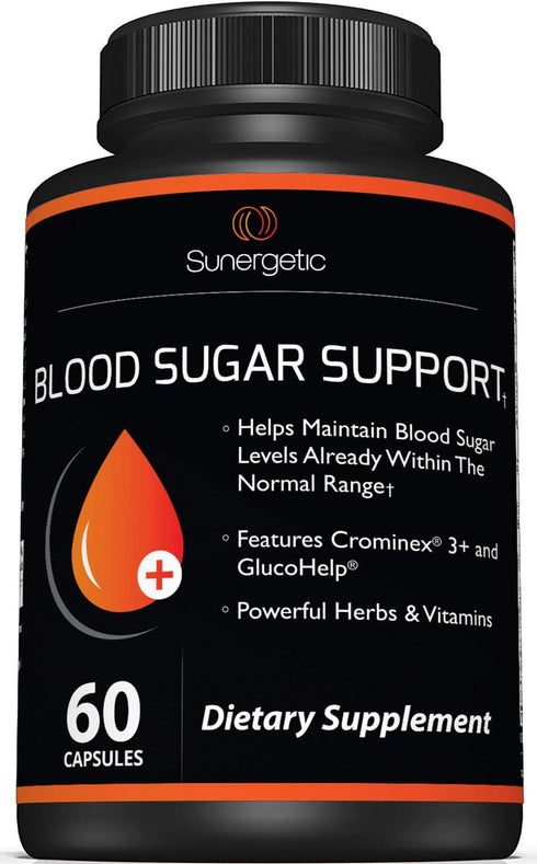 Premium Blood Sugar Support Supplement–Supports Healthy Blood Sugar Levels Already Within Normal Range – Includes Bitter Melon Extract, Vanadium, ...