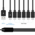 Poyiccot Micro USB Splitter Cable, Multi Micro USB Charging Cable, 6 in 1 Micro USB Charger Cable, USB 2.0 Type A Male to 6 Micro USB Male Y Split...