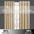 RYB HOME Thermal Insulated Curtains Blackout Small Window Drapes Light Block Privacy for Bathroom Kitchen Laundry RV Curtains, 42 inch Wide by 36 ...