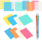 Hommie Pastel Transparent Sticky Notes, 8 Packs Clear Sticky Tabs, Translucent Page Flags Book Markers Stickers, Planner Accessories, Bible Journa...