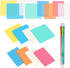 Hommie Pastel Transparent Sticky Notes, 8 Packs Clear Sticky Tabs, Translucent Page Flags Book Markers Stickers, Planner Accessories, Bible Journa...