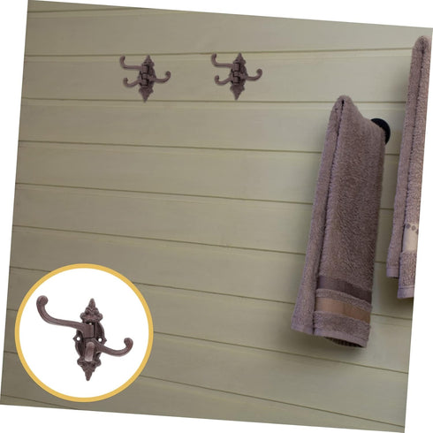 Movable Wall Hook Coat Hangers Swing Arm Hooks Metal Clothes Hanger Wall Mounted Clothing Rack Utility Wall Hanging Hook Cast Iron Hooks Coat Hook...
