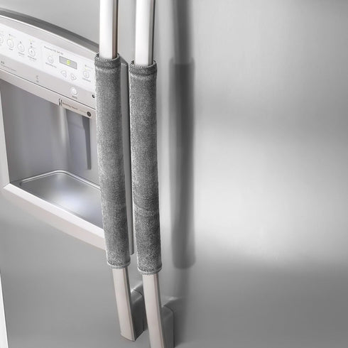 OUGAR8 Refrigerator Door Handle Covers,Keep Your Kitchen Appliance Clean from Smudges, Fingertips, Drips&Food Stains,Perfect for Dishwashers(12" L3.75 W,Gray)