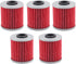 HF207 207 Oil Filter Replacement for Kawasaki KX250F KX450F Suzuki RMZ250 RMZ250L RMZ450 RMX450Z FL125 (Pack of 5)...