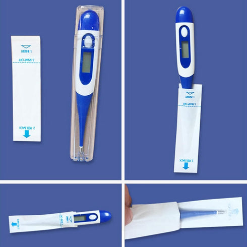 100 Pcs White Disposable Probe Covers for Digital Oral Thermometers Rectal Thermometer Sleeves Universal Probe Covers for Thermometer Safe and San...