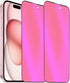 2 Pack Anti-Blue Privacy Tempered Glass for iPhone 15 Plus 6.7 inch Mirror Anti-Spy Screen Protector Anti-Peeping Film Electroplated Gradient Colo...