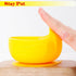 Silicone Toddler Bowl with Suction Plus Baby Spoon and Fork Gift in Carton Duck Style as Child Snack Eating Utensils for Your Infant Solid Food Se...