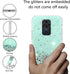 Compatible with Xiaomi Redmi Note 9 Case Glitter Clear Green,Redmi Note 9 Phone Case Silicone Transparent Soft TPU Women Girls Shockproof Protecti...