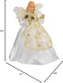 Kurt S. Adler Kurt Adler 10-Light 9-Inch Ivory and Gold Angel Treetop...