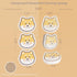 8 Pack Happy Dog Dishwashing Sponges Natural Wood Pulp Fiber High Efficient Absorbing Cute Shape Sponges for Kitchen and Household Cleaning...