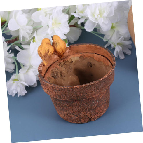 Yardwe 1pc Cactus Pot Bonsai Plant Pot Succulent Resin Bonsai Pots Ceramic Pottery Planter Ceramics Plants Pots Ceramic Planter Bonsai Planter Pot...