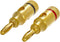 Cmple - Open Screw Type Gold Plated Speaker Banana Plugs for Amplifiers, Speaker Wire, Home Theater, Wall Plates 1 Pair...