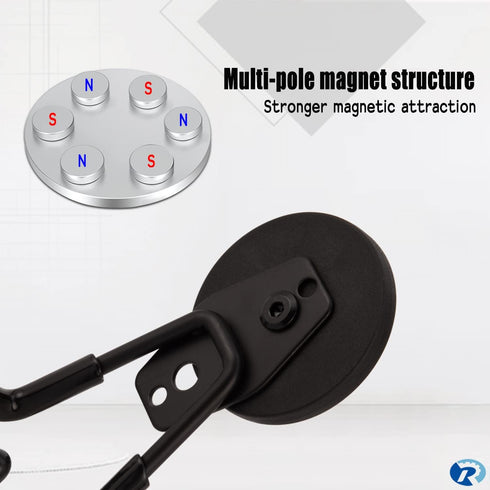 2 Pcs Magnetic Hook Heavy Duty, Strong Magnet Hooks for Garage Tools Hose Rope Electric Drill...