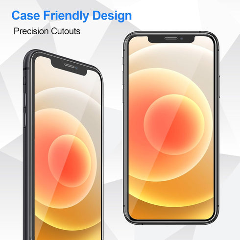 [3+3 Pack Glass Screen Protector for iPhone 12 Mini with Camera Lens Protector, 5.4 Inch HD Clear Tempered Glass Film for iPhone 12 Mini, Anti-Scr...