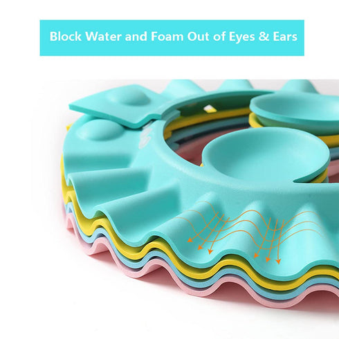 Baby Shower Cap Bath Visor Protection Adjustable Shower Bathing Cap Shield Safe Shower Shampoo Bathing Hair Washing Protector Visor Eye Ear Protec...