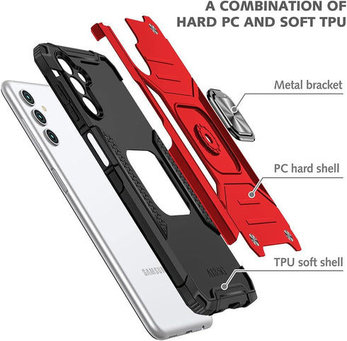 for Samsung A13 5G Case, Galaxy A13 5G Case with Screen Protector, 360°Military Grade Rotatable Kickstand (Heavy Duty) Protective Cases for Samsun...