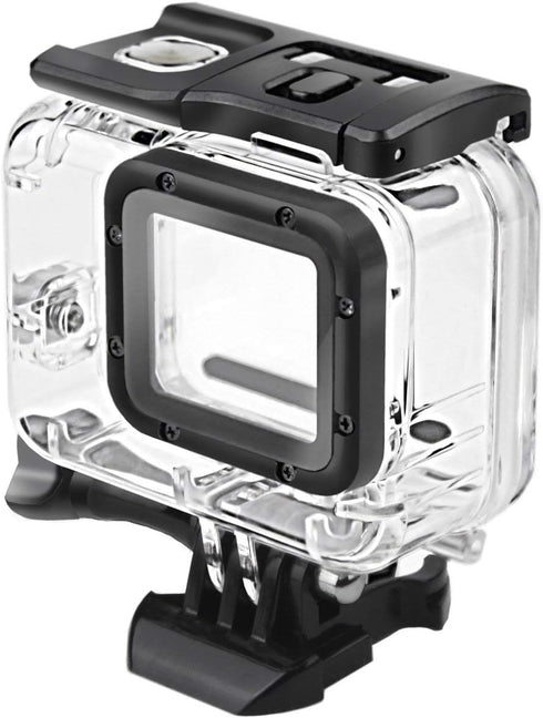 FitStill Double Lock Waterproof Housing for Go Pro Hero 2018/7/6/5 Black, Protective 45m Underwater Dive Case Shell with Bracket Accessories for G...