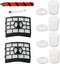 Replacement Brush Roll Filters Compatible with Shark Apex DuoClean AZ1000 AZ1002 AZ1003BRN AX950 AX951 AX952 NV830 NV831 NV835 ZU881 ZU885 Vacuum,...