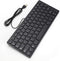 Demeras Ultra-Thin Wired Keyboard Portable Mini Spanish Keyboard USB Interface 78 Sensitive Keys for Desktop Computer...