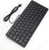 Demeras Ultra-Thin Wired Keyboard Portable Mini Spanish Keyboard USB Interface 78 Sensitive Keys for Desktop Computer...