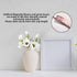 DULRLLY 6Pcs Artificial Magnolia Flowers, Real Touch Magnolia Bouquet for Floral Arrangement, White Silk Magnolia with Leaves for Vases Home Decor...