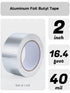 Lichamp Aluminum Butyl Tape, Waterproof Butyl Aluminum Foil Tape 2 inches x 16.4ft for RV Repair, Roof, Window Patch, Boat and Outdoor Pipe Sealin...