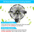 DaToo Aquarium Chillers Fish Tank Cooling Fan Quiet Aquarium Fan Wind Angle Adjustable Chiller with Clip and Suction Cup...