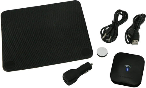 HomeSpot NFC-Enabled Wireless Bluetooth Audio Receiver for Car Audio with Bluetooth Auto-Reconnect Black...