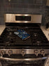 Caroline's Treasures BB5086OVMT Blue Flowers Black Labrador Oven Mitt Heat Resistant Thick Oven Mitt for Hot Pans and Oven, Kitchen Mitt Protect H...