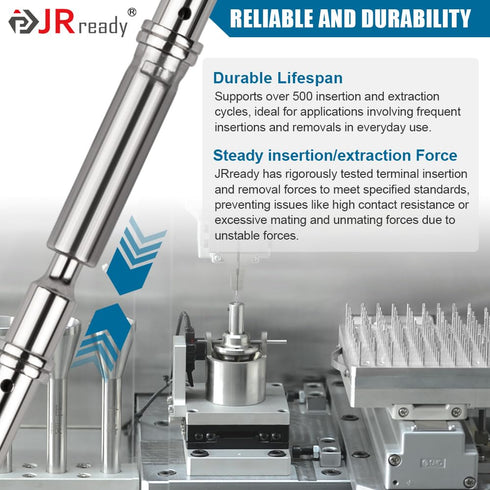 JRready Deutsch Connector Pins and Sockets Solid Contacts Size 16 - ST6364 20Pair Male Pins 0460-202-16141/ Female Pins 0462-201-16141, DT Connect...