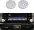 LECART Bling Volume Knob Cover Fit for Honda Accord 2018 2019 2020 Car Interior Bling Accessories Metal Sound Switch Knob Caps Silver Pack of 2...