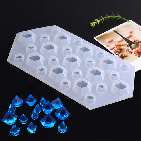 Silicone Resin Kits Assorted Style, 12 PCS Jewelry Casting Molud, 15 PCS Making Tools, Stud Earring and Eye Screw Pins for Jewelry Craft Making...
