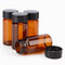 stonylab Brown Glass Sample Vials with Cap, Screw Cap Sample Vials Amber Glass Liquid Sampling Bottle Reagent Bottle with Screwcap, Capacity 20 ml...