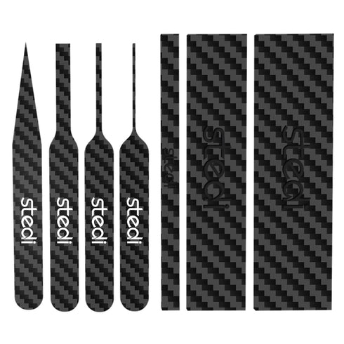stedi Carbon Fiber Sanding Sticks, Hobby Model Tools, 7-piece set (3"×0.6",3"×0.4",3"×0.2" and 4 Detail Sanding Boards) Professional Sanding Stick...