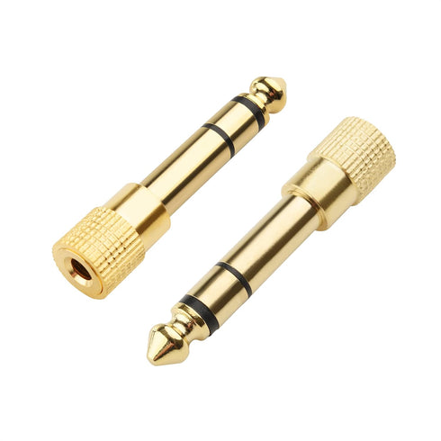 Cable Matters 2-Pack 1/4 to 1/8 Headphone Adapter, 6.35mm to 3.5mm Adapter Male to Female, Gold Plated Stereo Headphone 3.5mm to 1/4 Adapter...