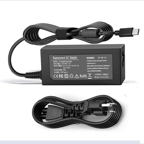 45W USB C Laptop Charger for Acer Chromebook R13 11 13 15 311 315 CP311 CP713 C933 CB5-312T R751T SF713 SP714 N17Q5 N17P6 N16Q10 N16Q14 N16Q12 N18...