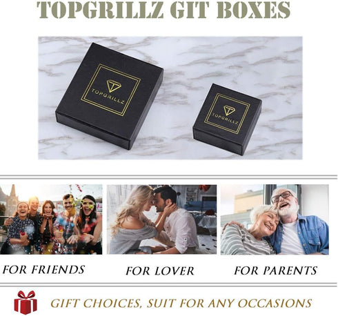 TOPGRILLZ Gold Bracelet Tennis Bracelets for Women Mens 1 Row 10mm 14K Gold Plated Iced Out Cubic Zirconia Solitaire Cluster Pulseras Para Mujer...