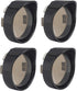 NTHREEAUTO 4PCS Bullet Smoked Turn Signals Lens Cover with Black Visors Bezels Compatible with Harley Dyna Sportster Softail Street Glide Road Kin...