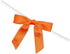 Bright Creations 100 Pack Orange Twist Tie Bows for Treat Bags - 3" Small Satin Ribbons Orange Twist Ties for Craft Decoration, Gift Wrap, Themed ...