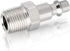 GASHER 1/4-Inch NPT Male Industrial Air Plug,1/4-Inch High Flow Pneumatic Plugs 300PSI (20-Pack)...